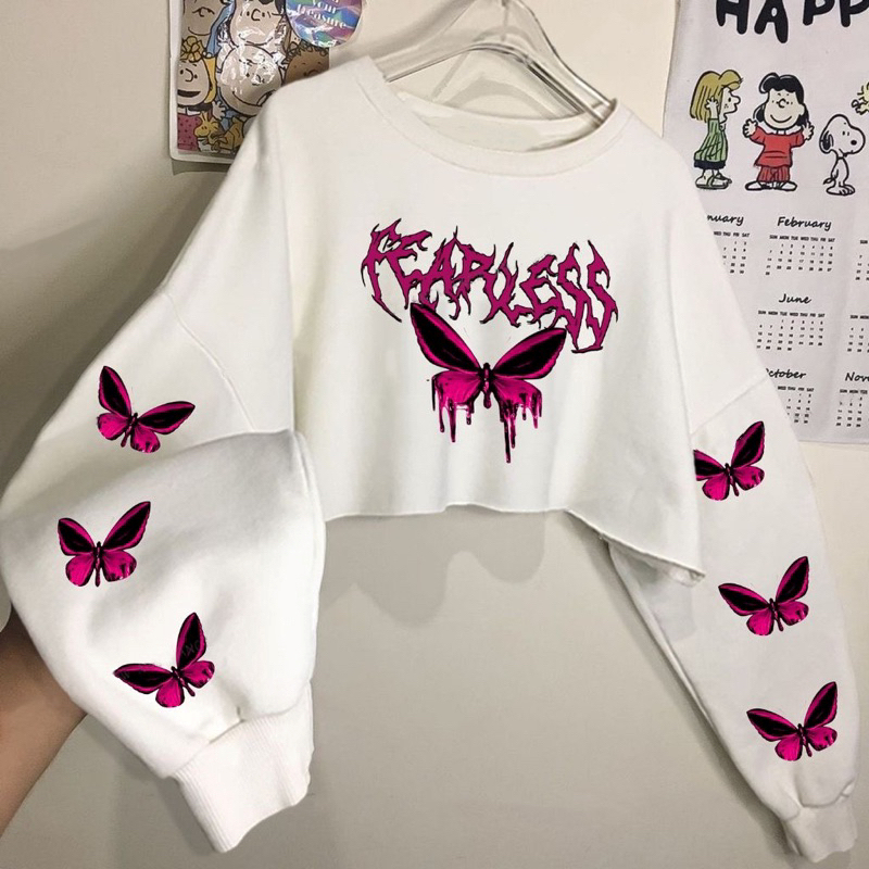 FEARLESS Babyterry Crop Sweater (LD 110, P 43)