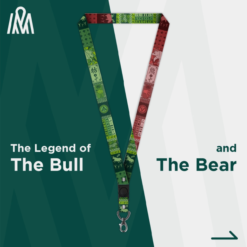 Lanyard BULLISH & BEARISH (Stock Trading, Forex, Crypto) ID Card Strap Merchandise