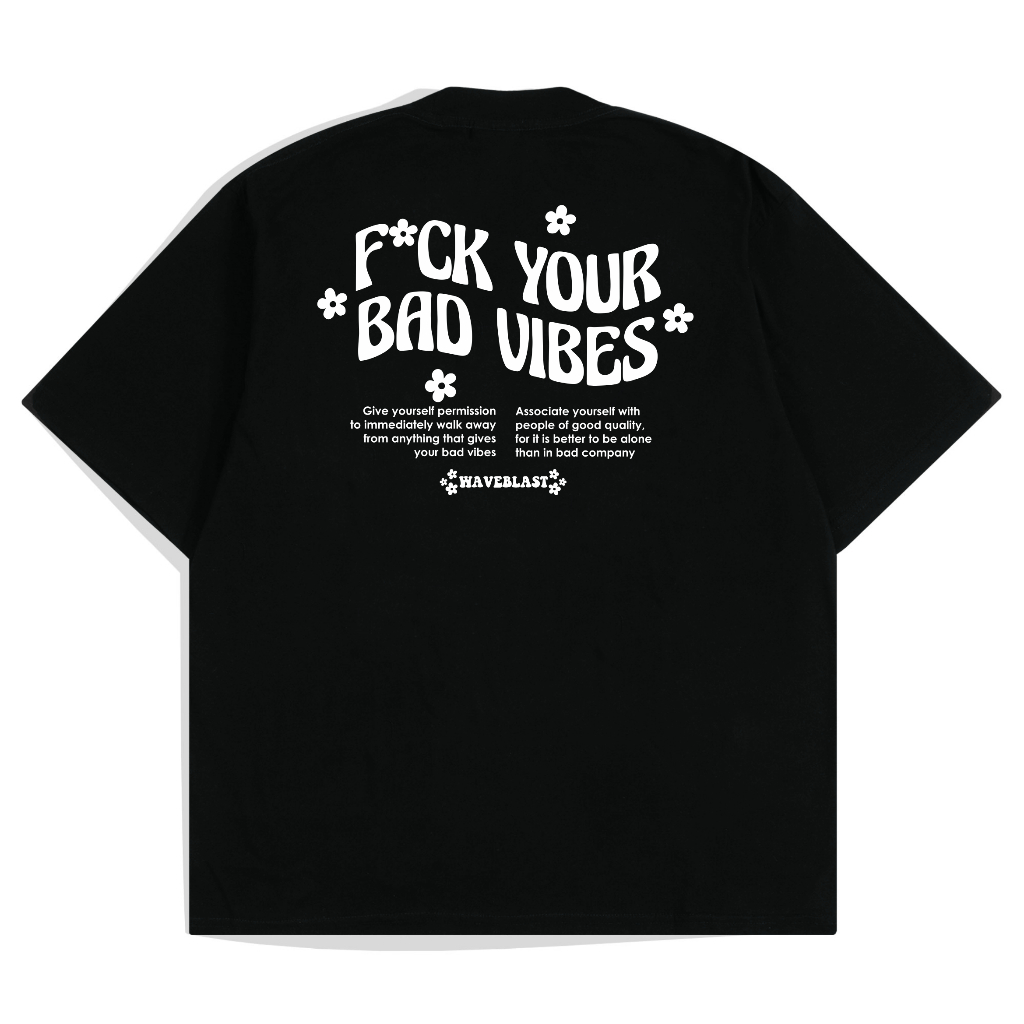 Waveblast Oversize T-Shirt Bad Vibes Black