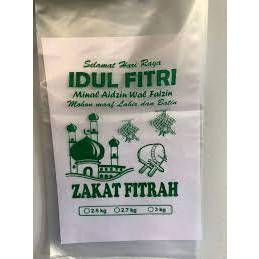 ZAKAT FITRAH RICE PLASTIC 2.5KG 2.7KG 3KG CONTENTS 50PCS