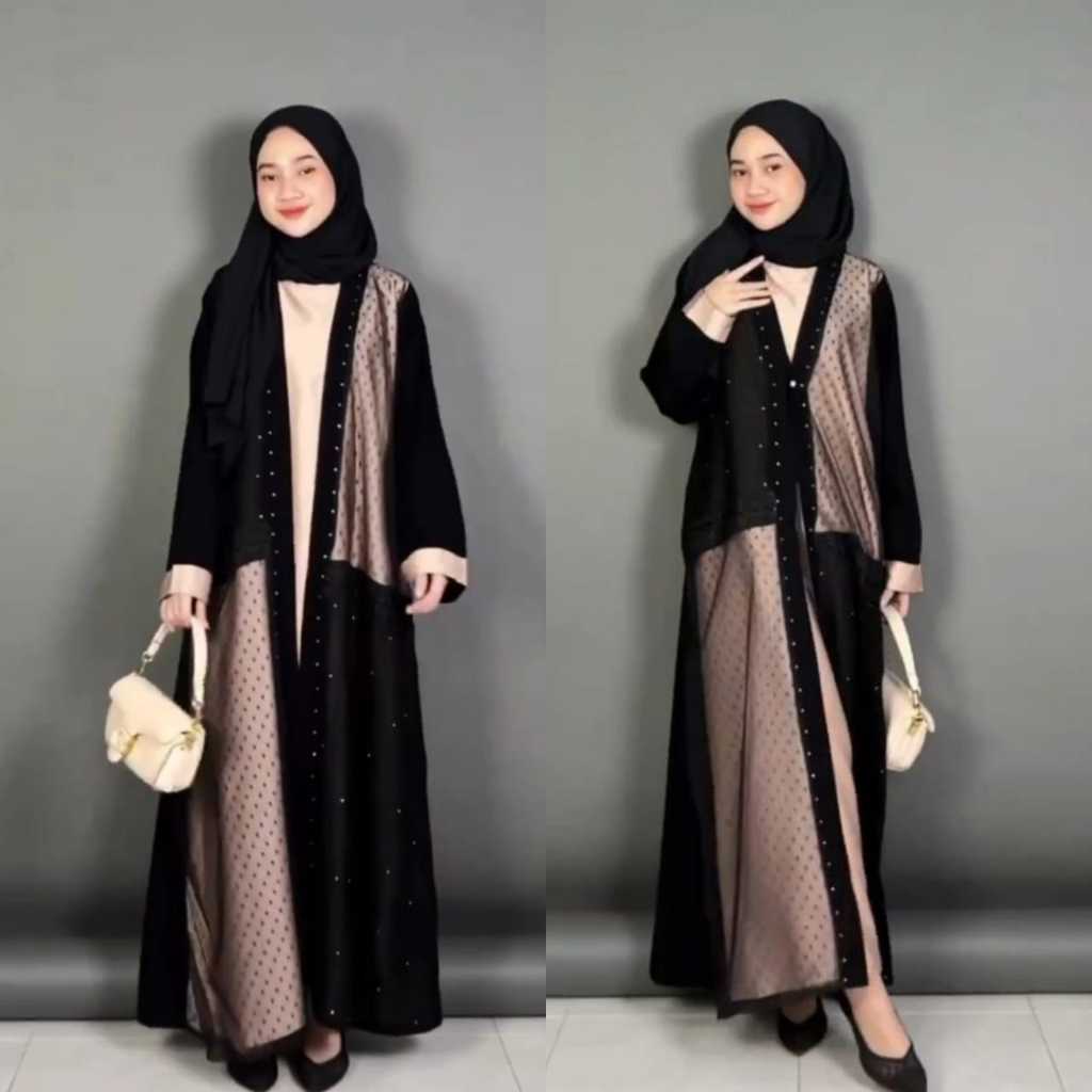 HITAM Abaya TOP Most abaya turkey Teenagers And Children-jumbo Robes-Modern Women's Robes-savina maxy kids-dress aesthetict-fashion simple Elegant muslim Clothing-Black Tops arabian Twins lebaran-Latest abaya santri pondok mahra