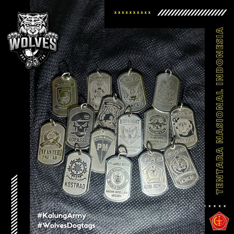 TNI Necklace TNI Unity Logo Necklace/ TNI dogtags/ TNI AU TNI AD TNI AL logo necklace/