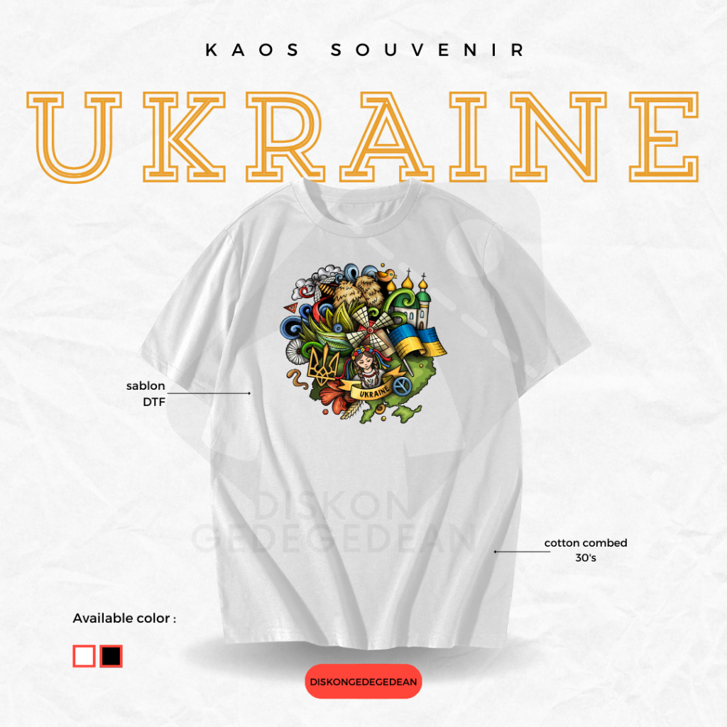 Discountgedean T-Shirt Souvenir Ukraine Ukraine T-Shirt By Kiev City Adult Children Type 4