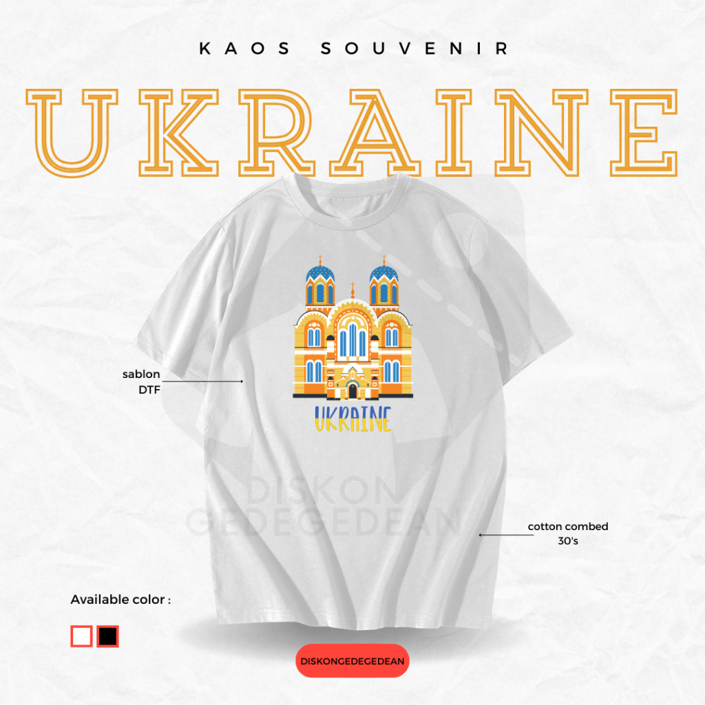 Discountgedean T-Shirt Souvenir Ukraine Ukraine T-Shirt By Kiev City Adult Children Type 6