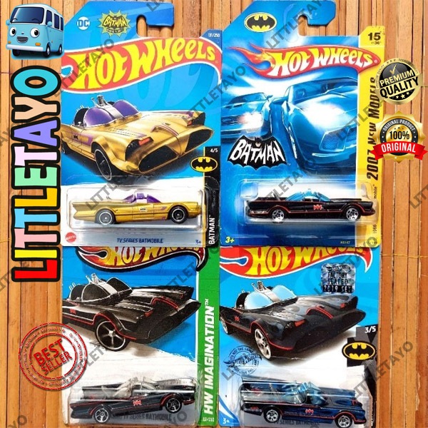 HITAM MERAH Hotwheels TOONED BATMAN CLASSIC TV SERIES BATMOBILE 2007 2009 Black 2013 2018 Blue 2021 2022 Red STRIP 2022 Blue 2022 Gold 2023 Red - FACTORY SEALED FTE FASTER THAN EVER FIRST EDITION BATMAN Car