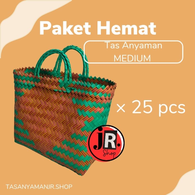 Tasanyamanjr.shop - Package Saves 25pcs Medium Bags/Plastic Woven Bags/ Say Bags/ hampers Bags/Sling Bags/ Grocery Bags/Market Bags