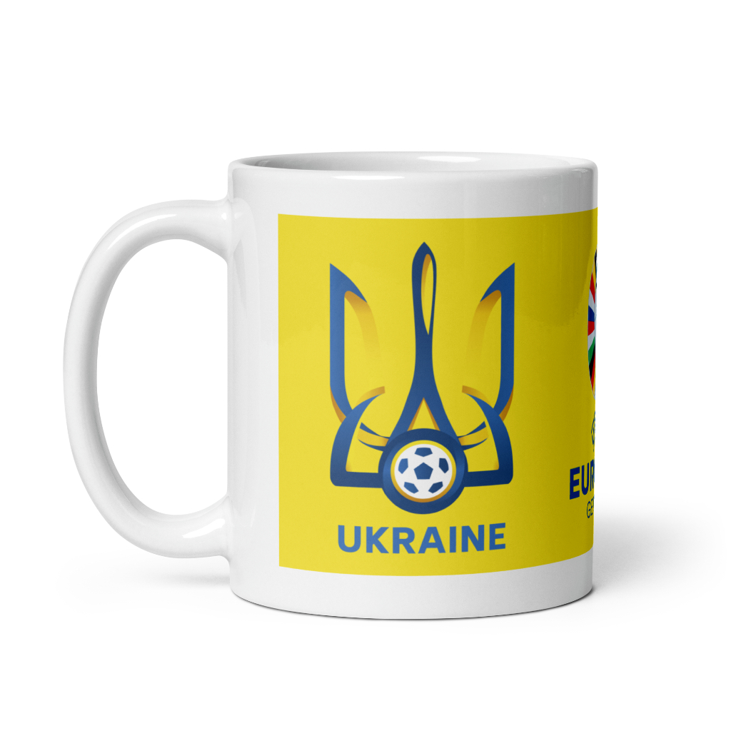 Euro Mug 2024 Euro Glass 2024 Souvenir Mug Custom Print Print Mug Ukraine Mug Ukraine