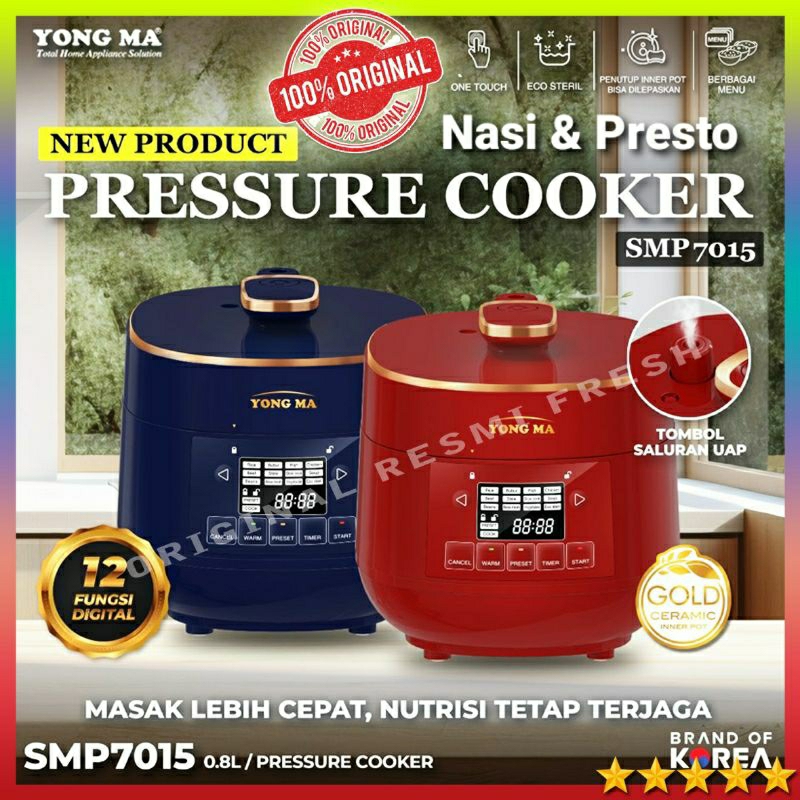 Yong MA Presto Pressure Cooker Magic Com Digital SMP7015