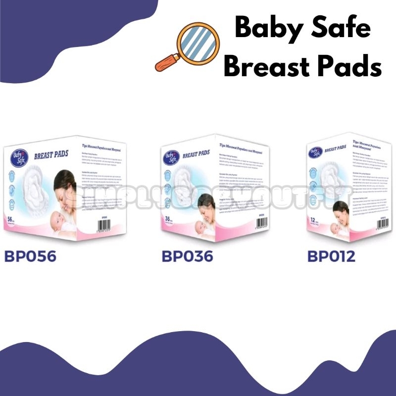 Baby SAFE BREAST PADS 12pcs, 36pcs, 56pcs - Breastfeeding Supplies