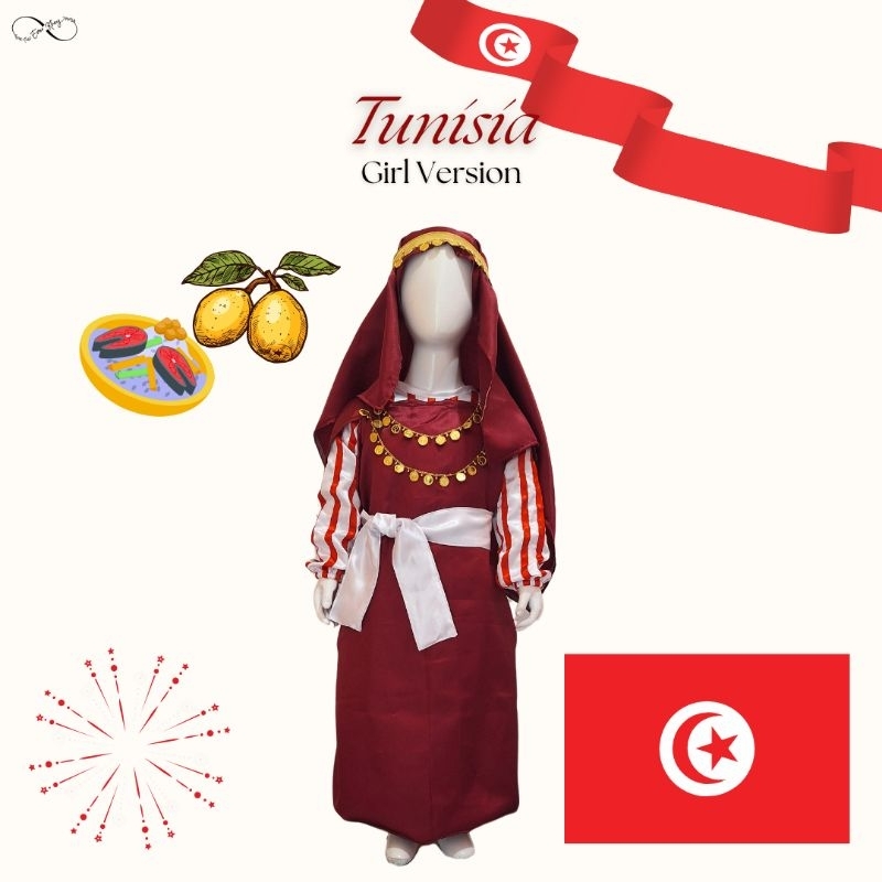 Tunisia Girl-Country Tunisian Children And Adults/Traditional Costume Of Tunis