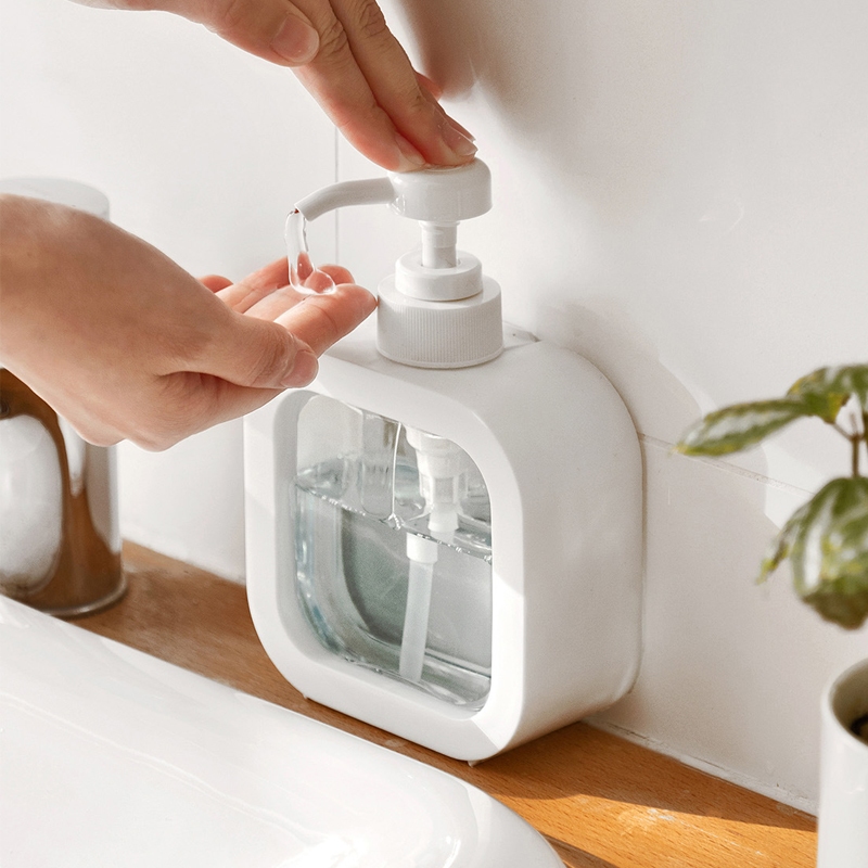 Liquid Soap Shampoo Lotion Storage Bottle Minimalist Aesthetic Design White 300ml Soap…