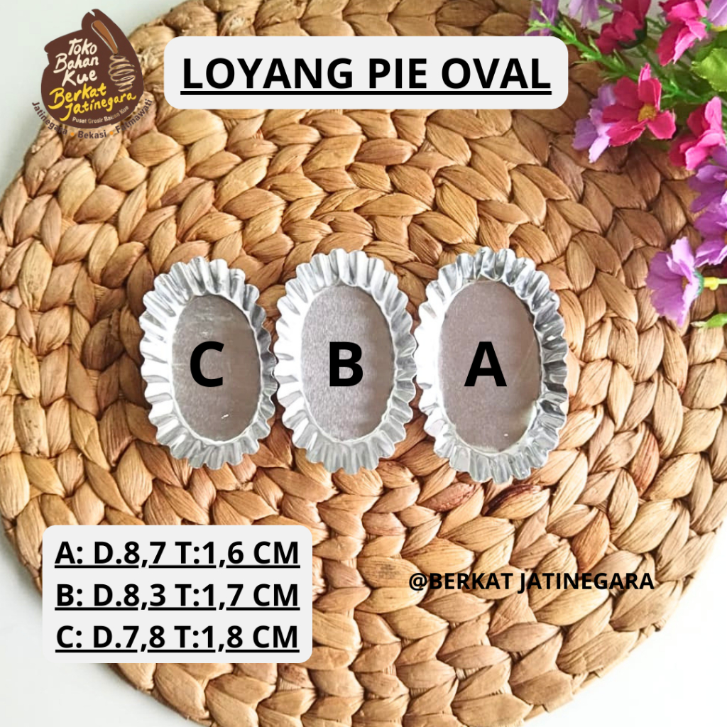 20 PCS OVAL PIE PAN / PIE CAKE PAN / ALUMINUM PIE PAN