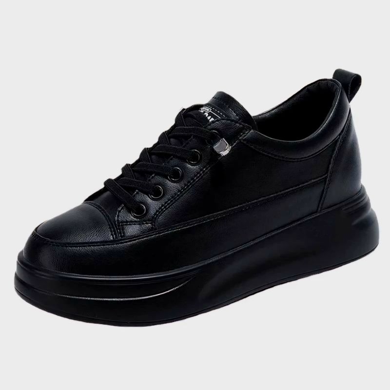 ZS Collection - black fashion sneakers for women, plain black school shoes for women, korean style sneakers for women, Cani