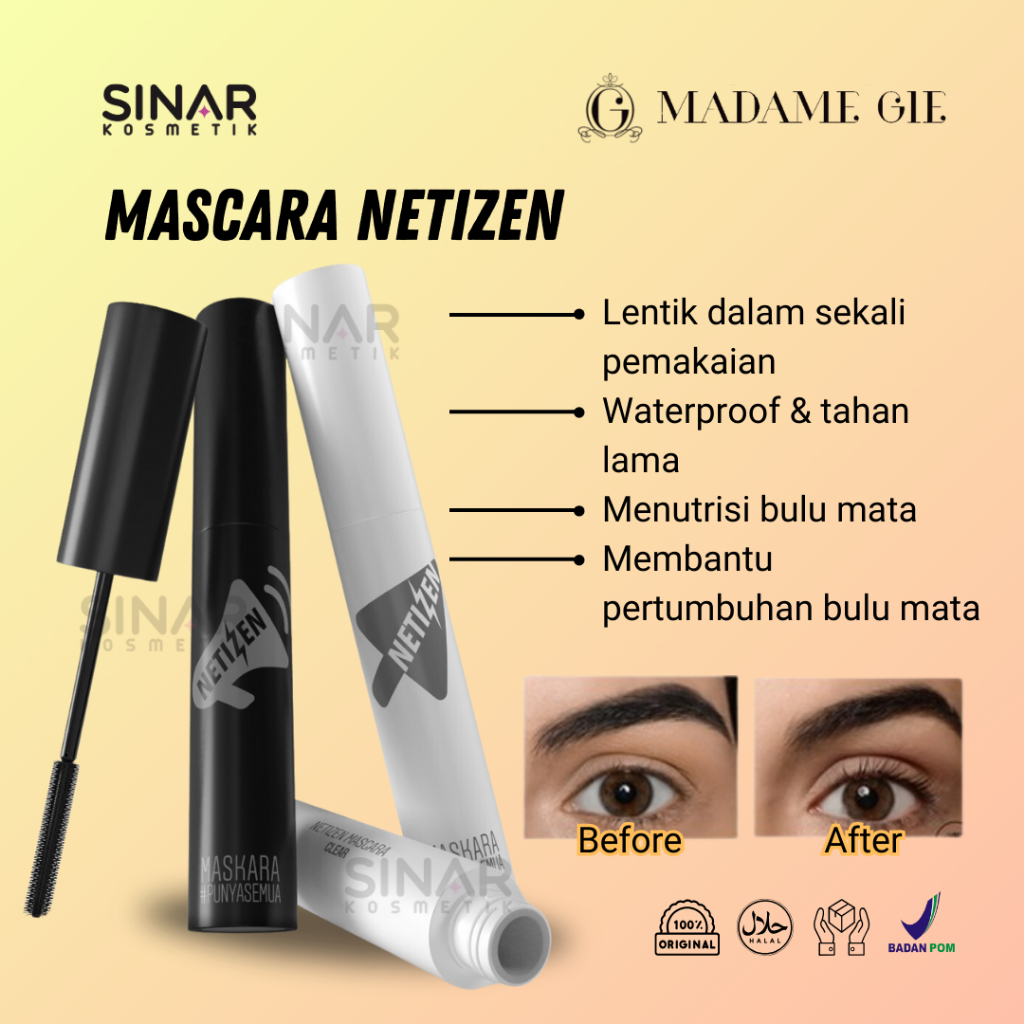 Madame Gie Mascara Netizen - Make Up Mascara Waterproof