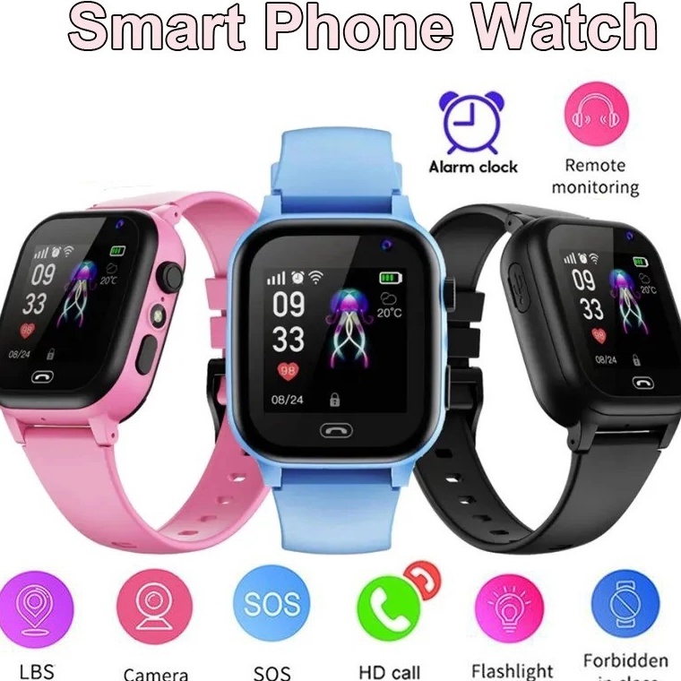 LAYAR Art F43I Kids SmartWatch Kids Bluetooth SOS LBS Waterproof Kids SmartWatch Watches Smart Clock Touch Screen Call To Take Pictures Phones GPS Watches Boys Girls SmartWatch