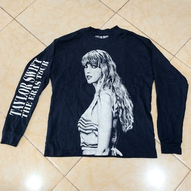 Taylor Swift Eras Tour Long Sleeve Shirt Blue Midnights Official Merch Merchandise Import Concert SG Album CD