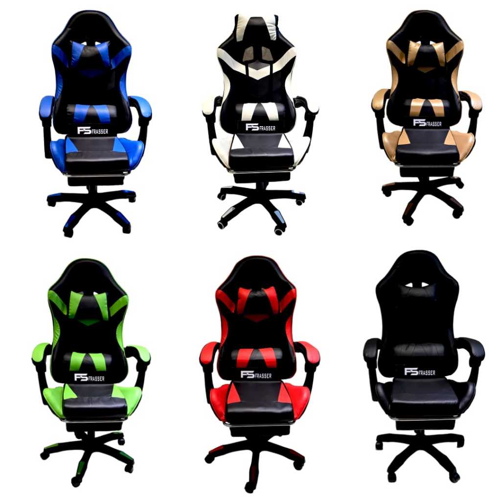 Frasser Gaming Chair Gamer Chair Gaming Chair Office Director Study Chair Work Chair Gaming Chair Hydraulic Chair Cafe Chair Ergonomic Swivel Office Chair KRSGM 01 SMS