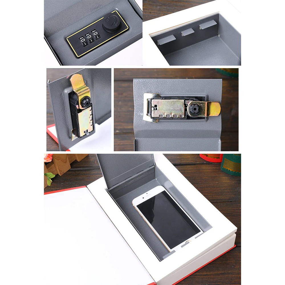 Disguise Mini Safe Book 3-Digit Password Hidden Safe Box Metal Pride and Prejudice Anti-Breakage Metal Material EB22