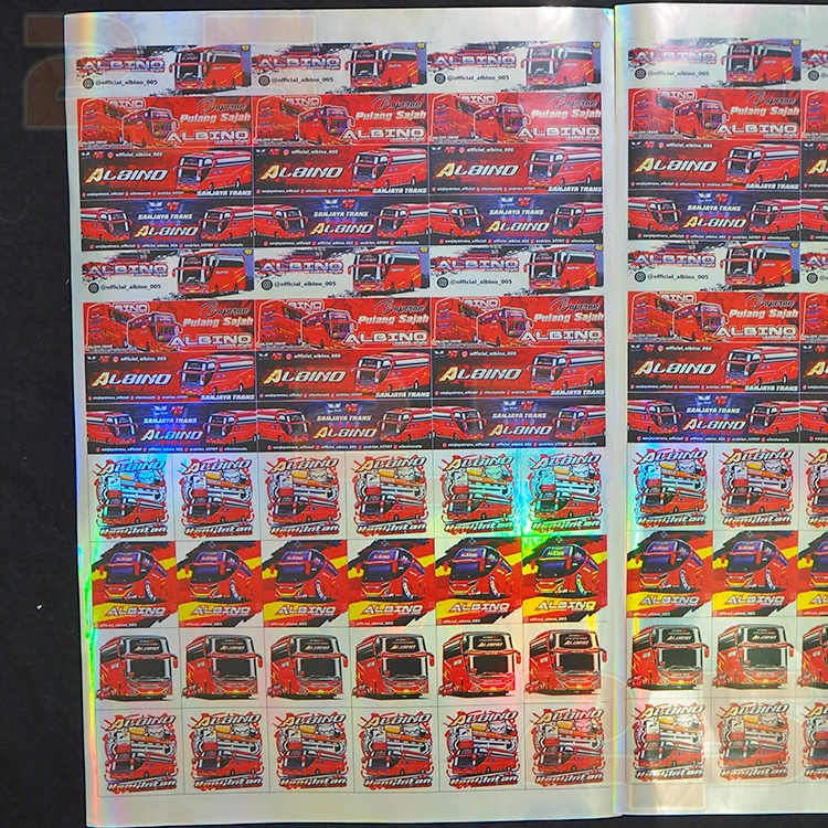 Hologram Bus Stickers Basuri Albino Didim Kyloren Al Farisi Bestie No Comment Voltron Kidspanda Nabila Maudi Winspector Young People ETC (contents 45 and 48 pcs)