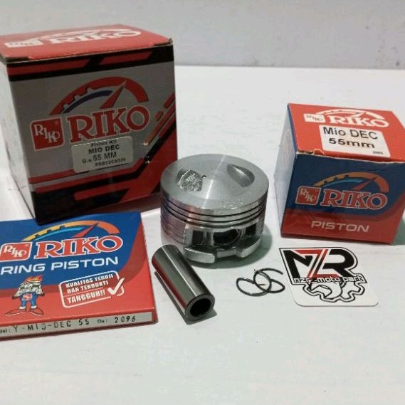 Piston KIT/SEHER SET RING BORE UP MIO XB PEN 15mm/OS/OVER SIZE 52/52.5/53/53.5/54/54.5/55/56/57 YAMAHA MIO SPORTY SMILE/GARNIS MIO SOUL FINO NOUVO Z/LELE RIKO