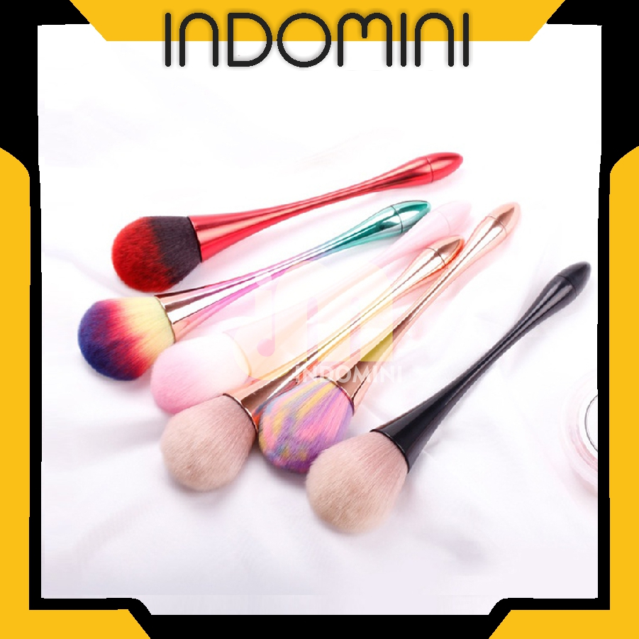 Indomini Gradient Large Make Up Brush High Quality Beautiful Mermaid Blush Brush Various Colors Korean Soft Cosmetic Brush R960