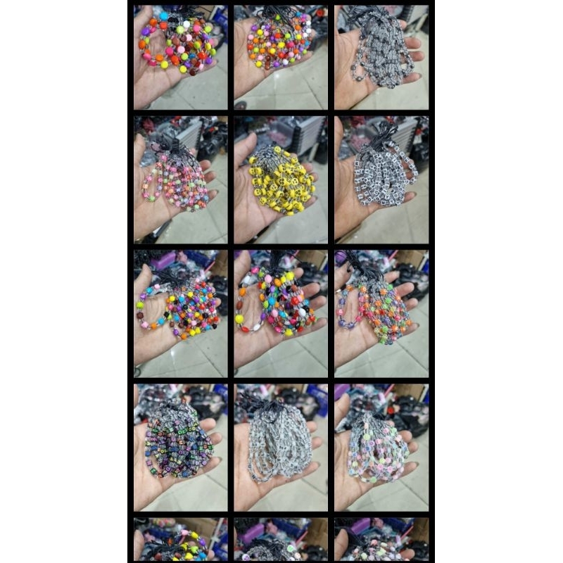 LOKAL Wholesale Mote Mote Bracelet Drawstring Combination of colorful local handicrafts, dozens of 12 pcs