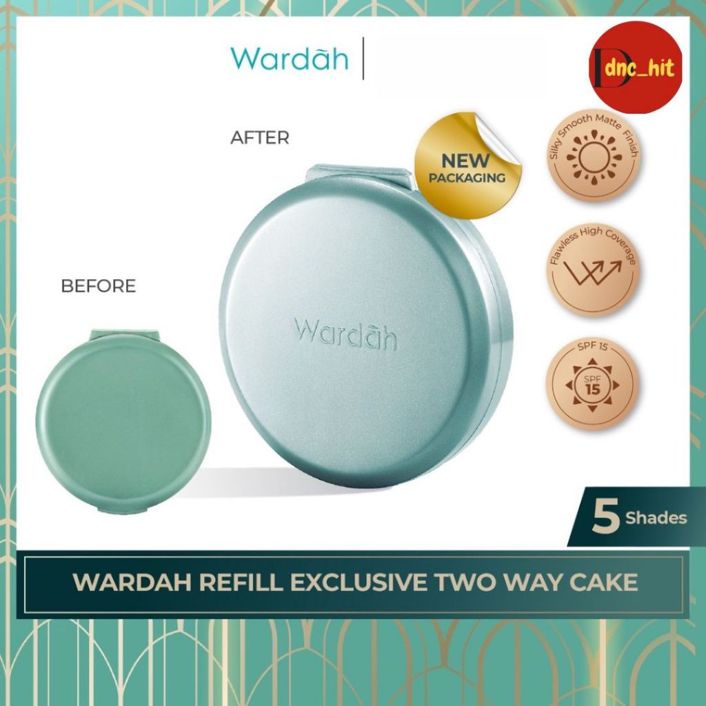Wardah REFILL Exclusive Two Way Cake - SPF 15 PA Compact Powder Powder Foundation