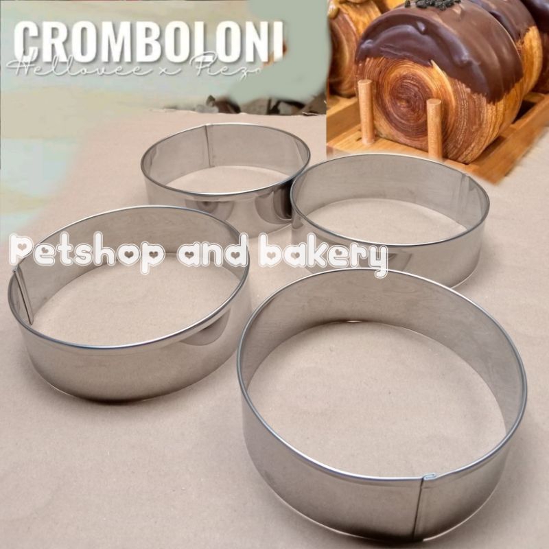 12pcs Cromboloni Bread ring cutter stainless