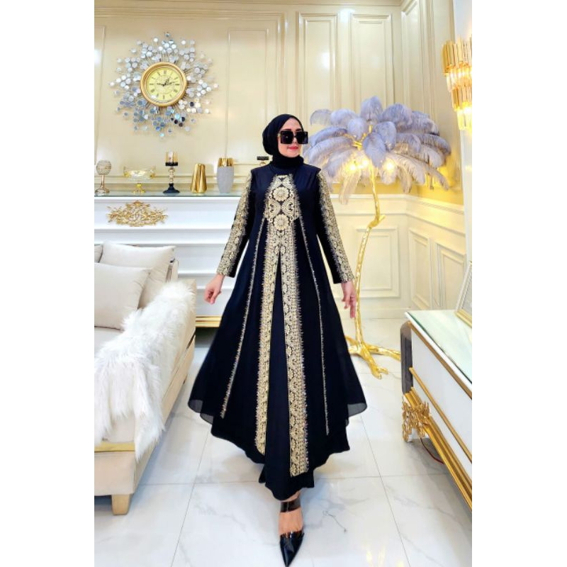 MATAHARI Beautiful Glamorous Sun Turkey Abaya Gamis 635 Premium Jersey