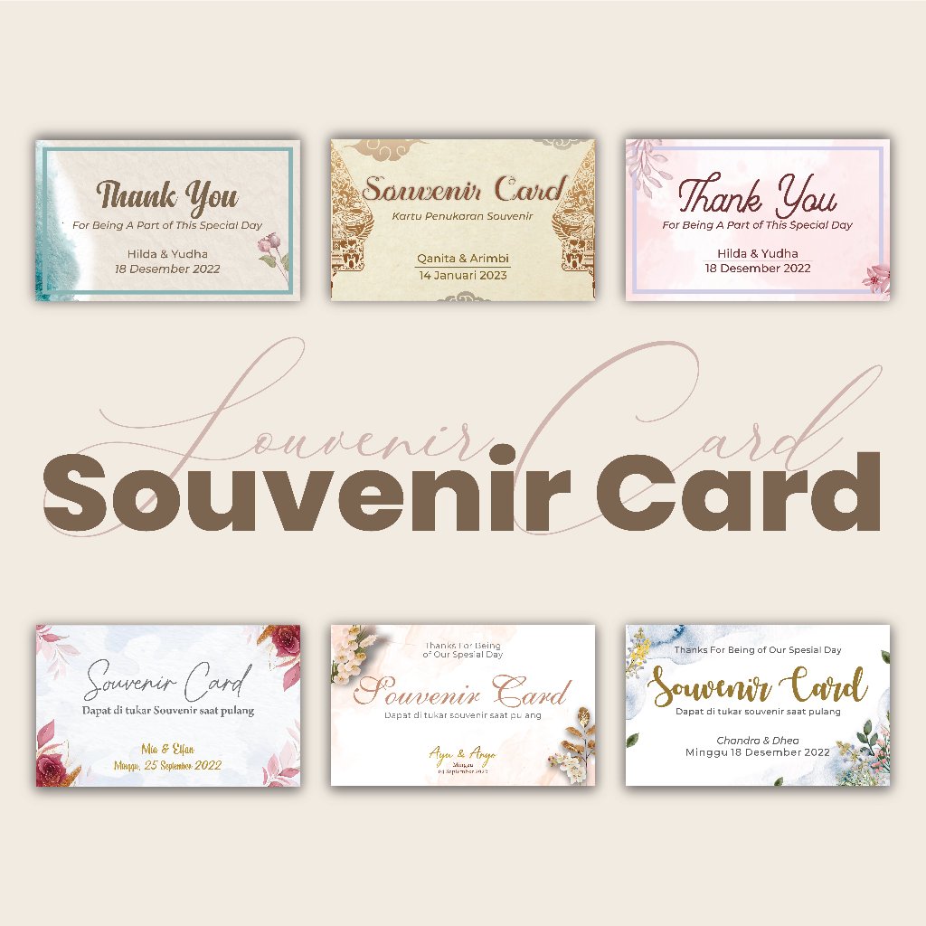 Thank You Card | Sao Souvenir Card | Online Greeting Card
