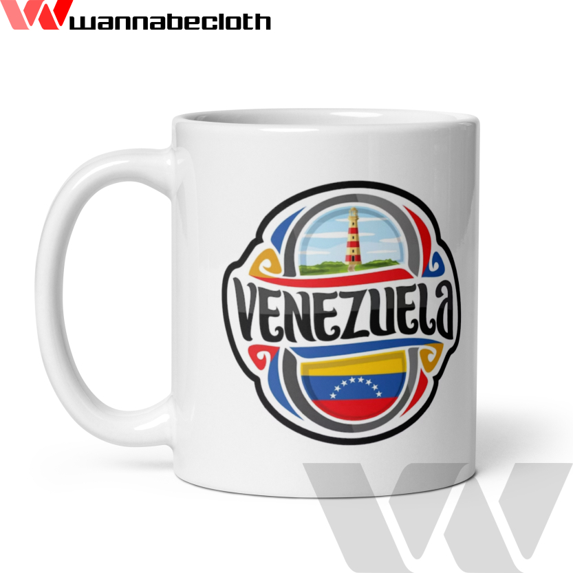 Venezuela Mugs Venezuela Glass Mugs World Countries Souvenir Mugs Print Custom Mugs Print