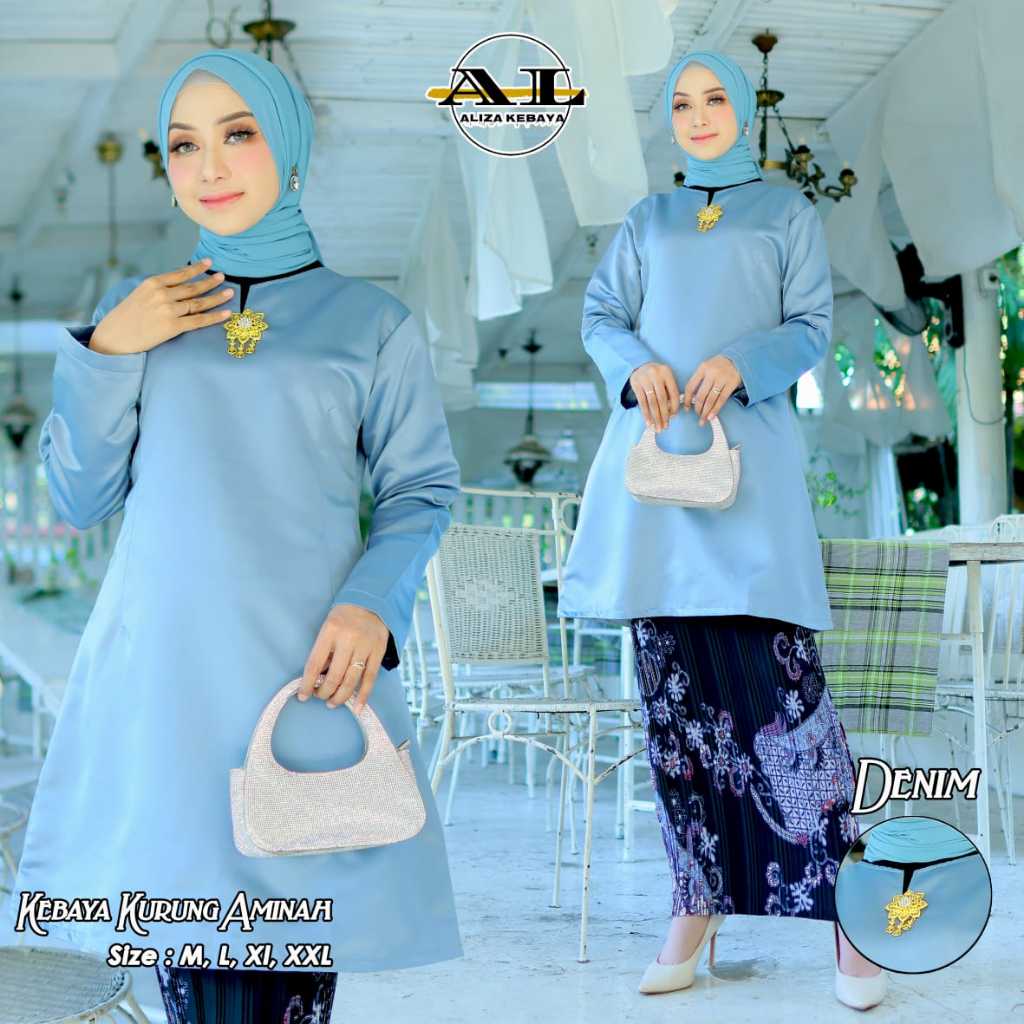 Adinda - Tops KEBAYA Tunic Tille/KEBAYA KURUNG malaysia premium/KEBAYA Tunic Graduation Contemporary 2024/BAJU KEBAYA KURUNG Traditional Malay Tops BAJU KEBAYA KURUNG MELAYU/MODERN KEBAYA