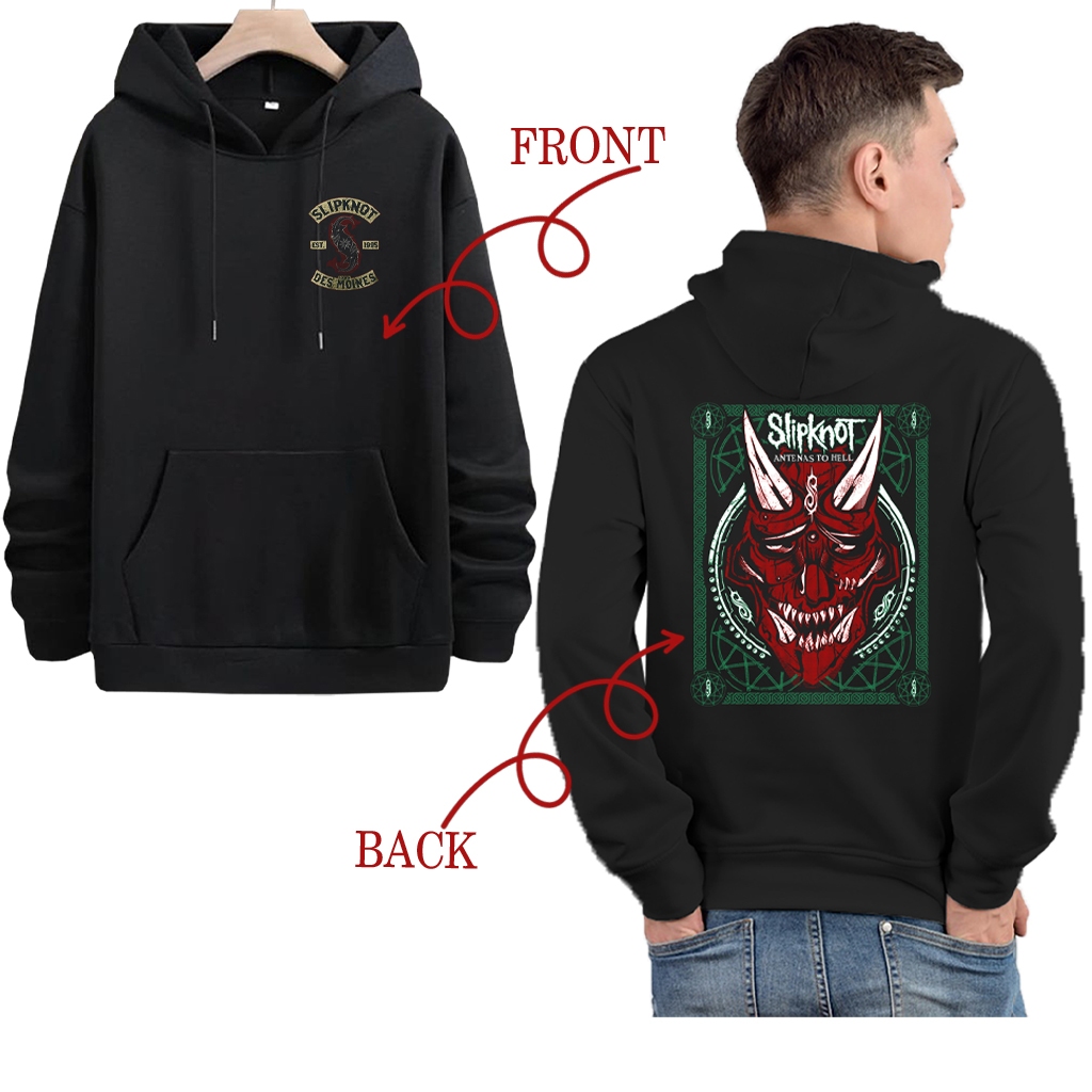 Men's Thick Hoodie SLIPKNOT Band Group Men's Sweater Distro Warm Clothes Jumper Lobuche