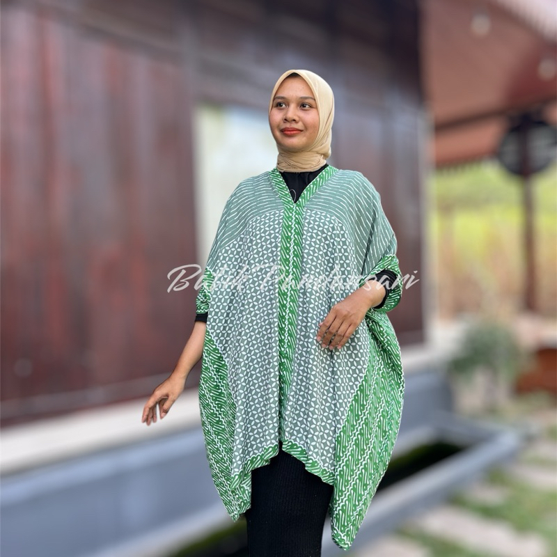 Midi Dress Batik Suci SAGE Rayon Material All size up to LD 150