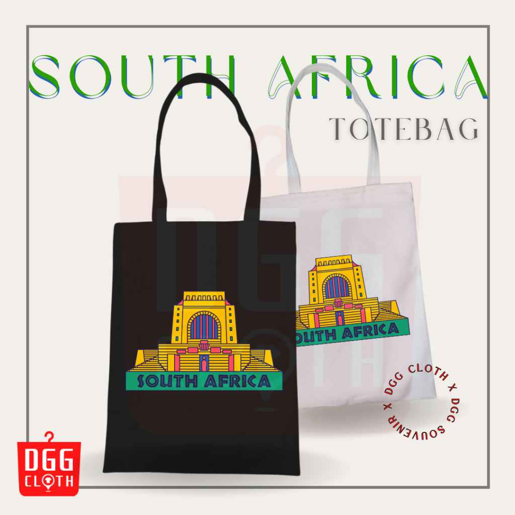 Dggcloth Totebag Zipper South Africa Souvenir Bag By Southern Africa Canvas Material 1