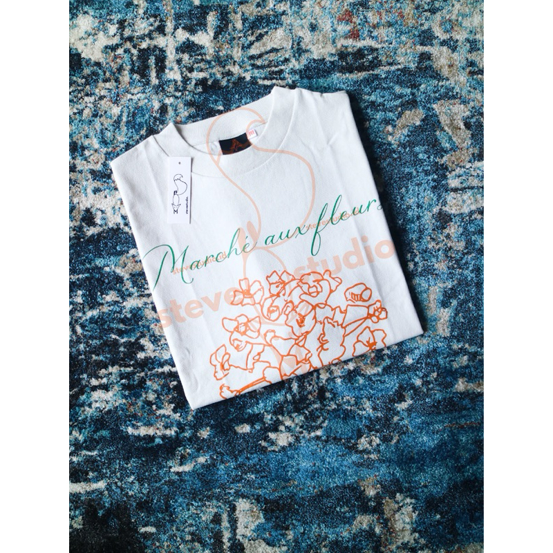 Steve STUDIO OFFICIAL | Flower Market from French Sunday Market HEAVYWEIGHT COTTON | Oversize T Shirt | T-shirt