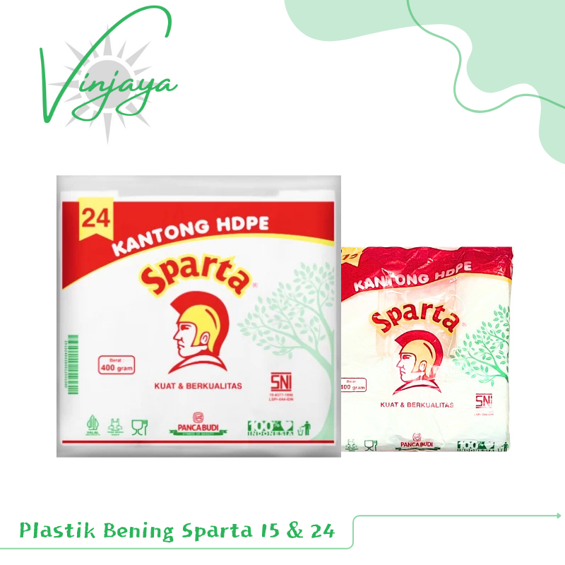 SPARTA CLEAR PLASTIC BAG SIZE 15, 24