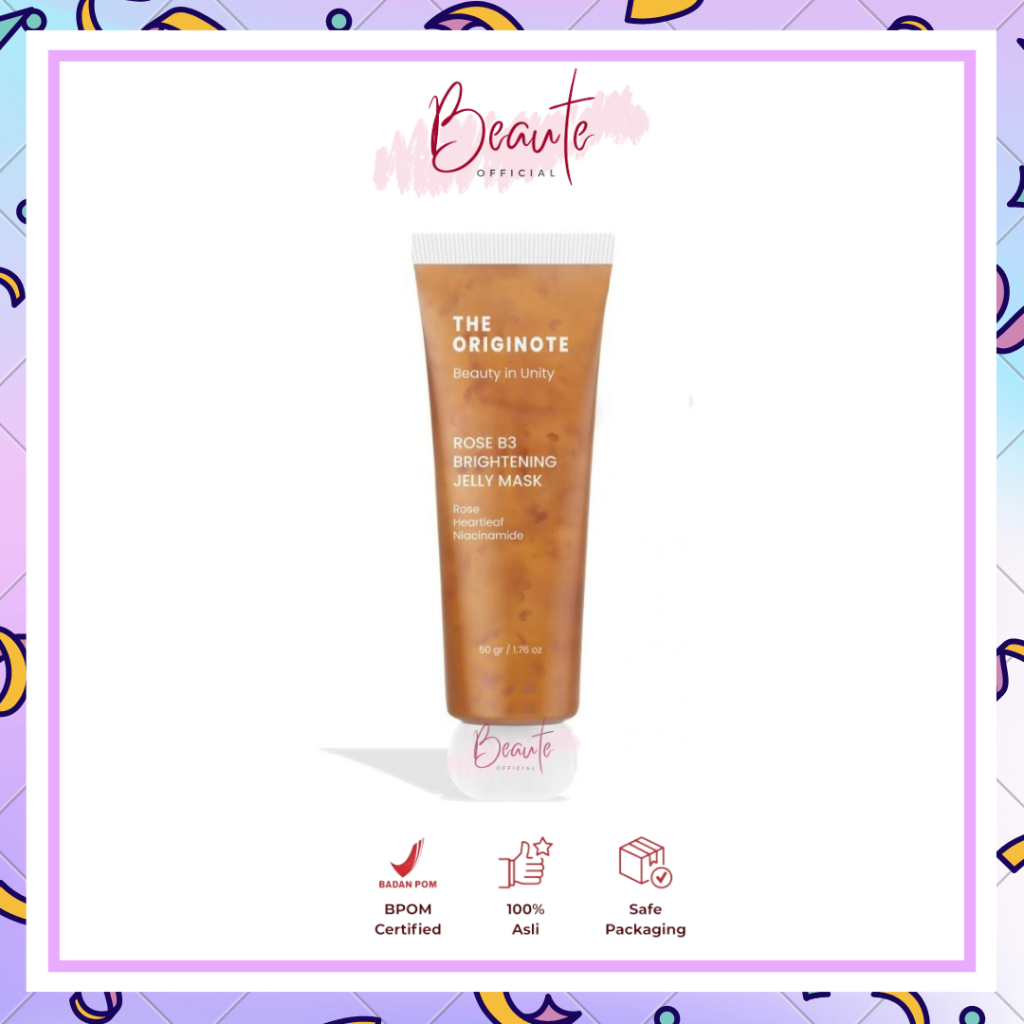 The Originote Rose B3 Brightening Jelly Mask