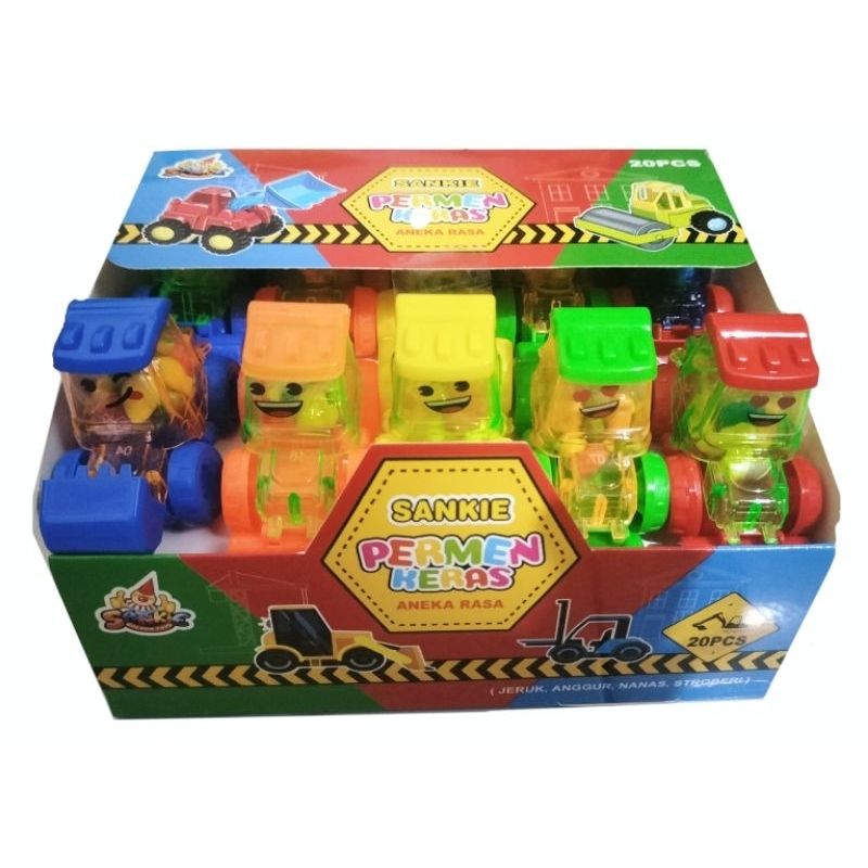 Sankie Hard Candy Construction Truck Contents 20 Pcs