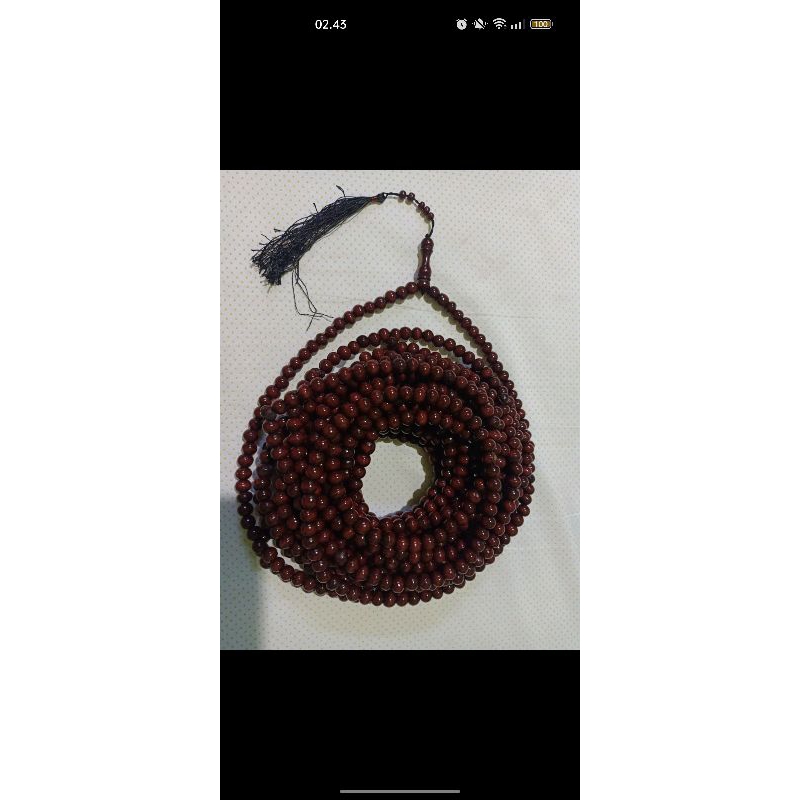 KAYU Tasbih coffee wood premium brown color content 1000 grains size 10mm