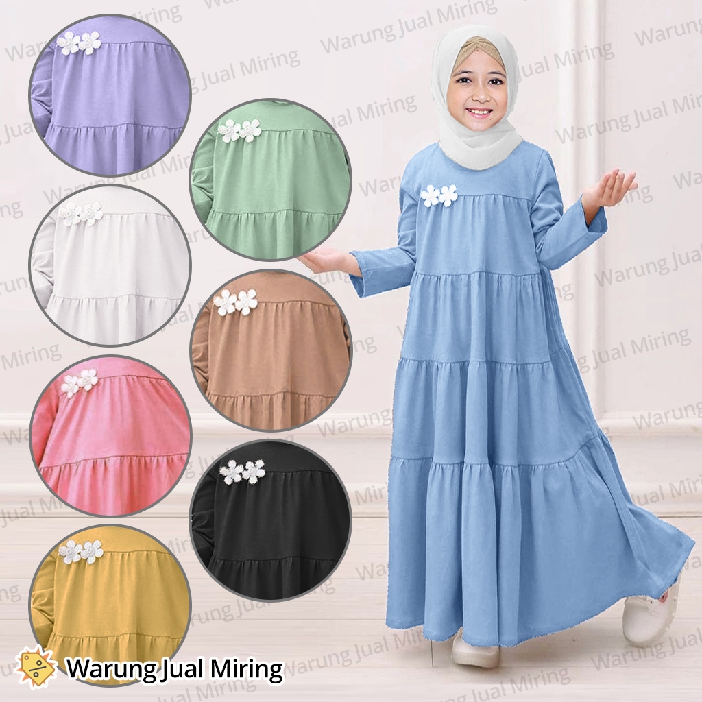 PUTIH Gamis Clothes For Girls & Teenagers 1-16 Years Old Muslim Clothes For Girls And Girls Adult Princess Dress White Crinkle Set Hijab Hijab Hijab Veil Newest Children's Robe 2024 Newest 2024 Age 2 3 4 5 6 7 8 9 10 11 12 13 14 15