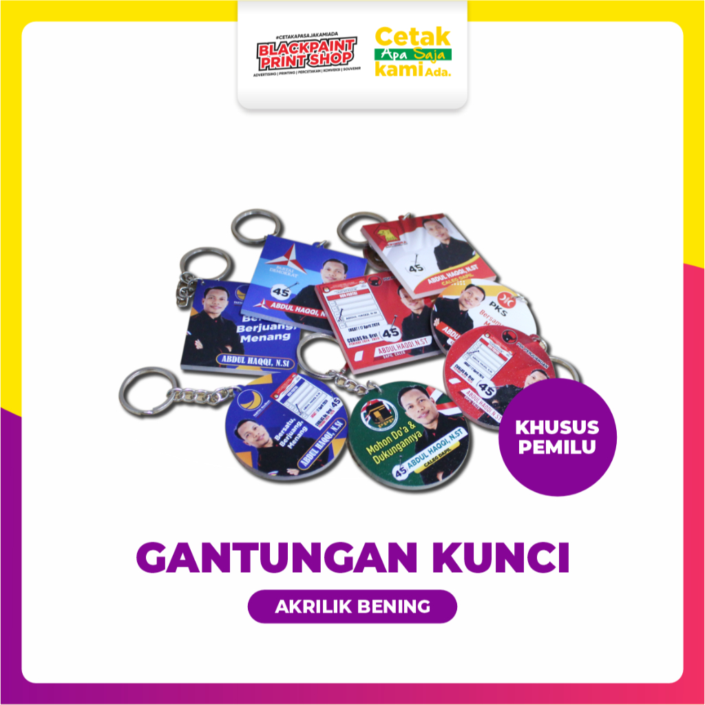 GANTUNGAN [BP] Election Edition - Acrylic Keychain/Election Merchandise/Election/Presidential Election
