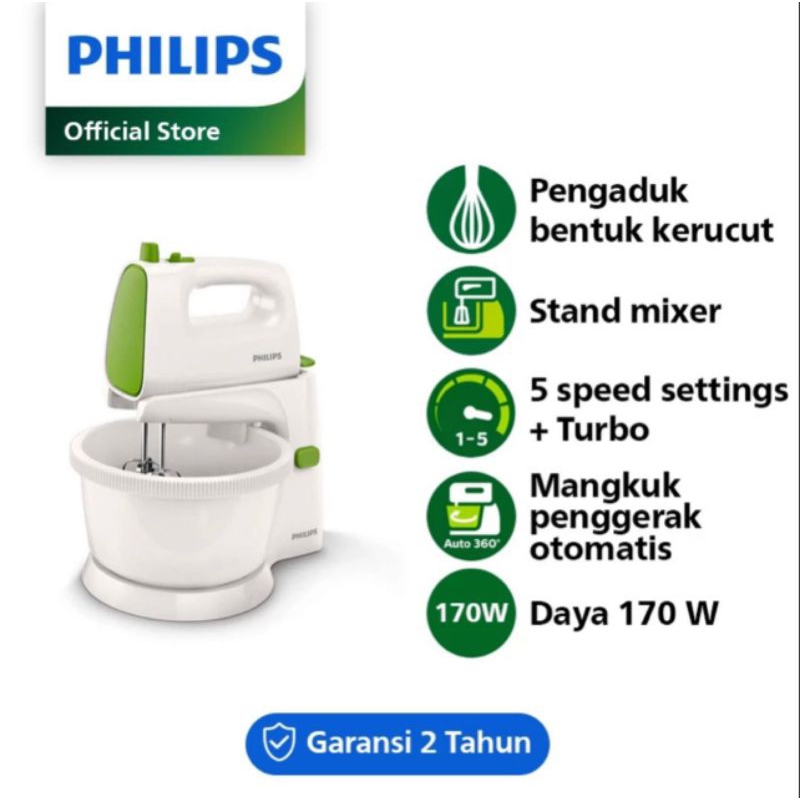 Stand MIXER/HAND MIXER PHILIPS HR1559/HR-1559 (170W) Official Warranty