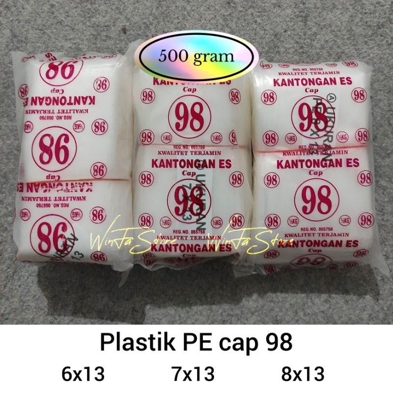 Pe Plastic Coconut Sambal Coconut Milk 6x13 7x13 8x13 Plastic Soup Sauce Accessories 500 Grams