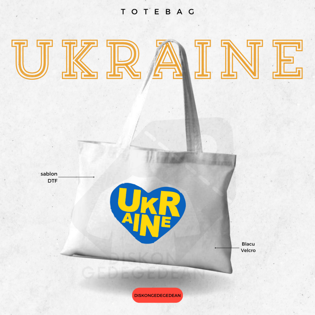 Discountgedean Totebag Souvenir Ukraine Kyiv Bag By By Ukraine Material Velvet Screen Printing Type 1