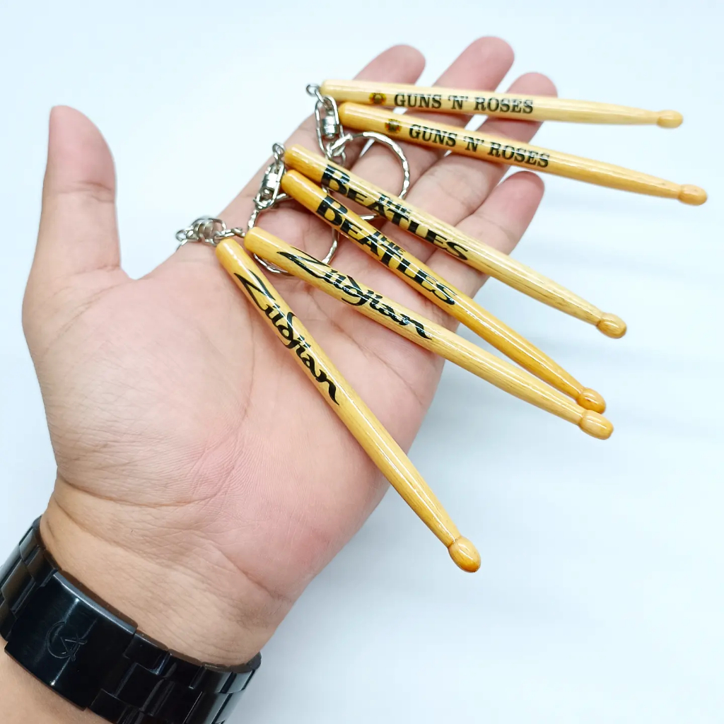 GANTUNGAN Exclusive Drum Stick Miniature Keychain, Music merchandise souvenir