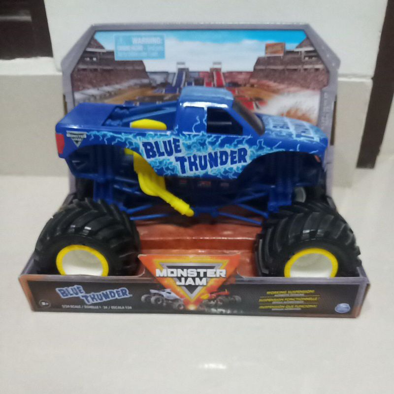 Blue thunder monster Clock 24 Scale Yellow Rims