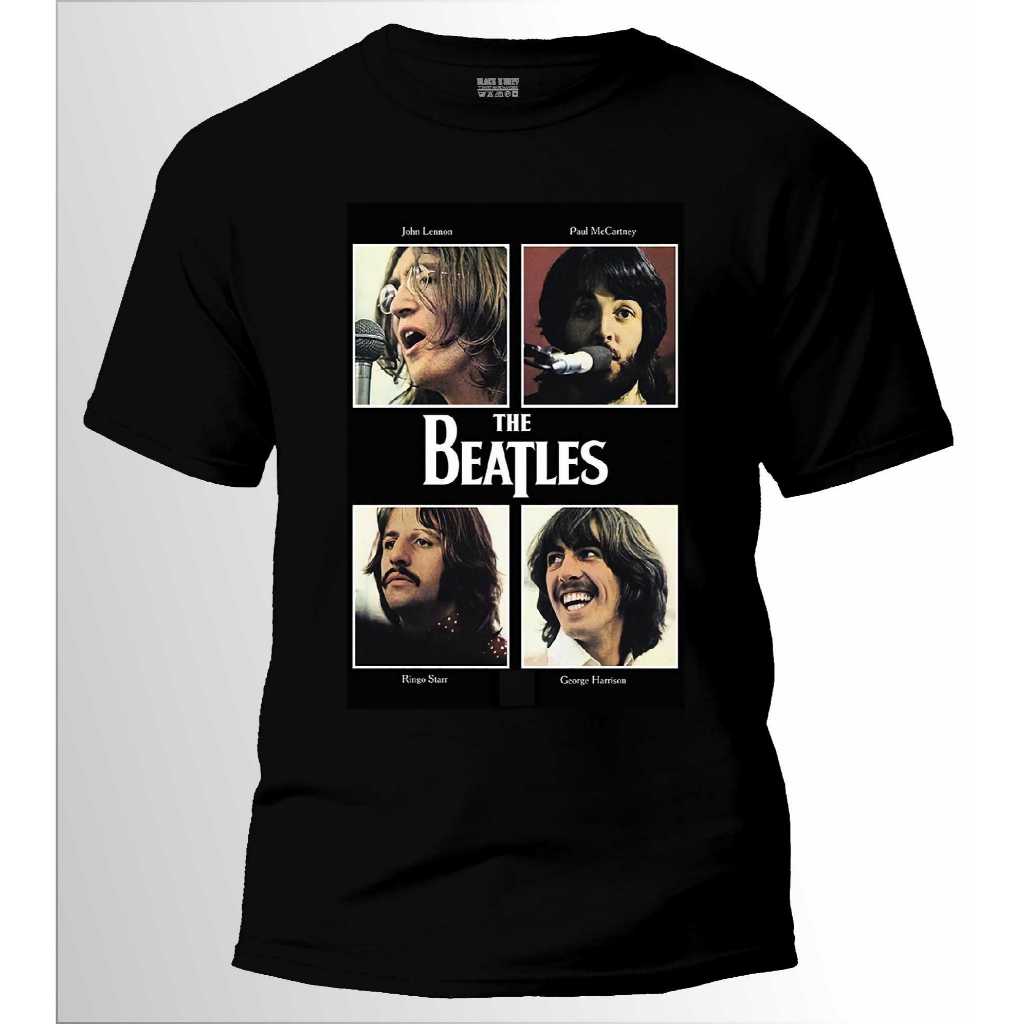 kaos band THE BEATLES T-shirt Rock Pop musicmerchandise premium distro 24s material adult unisex viral T-shirt