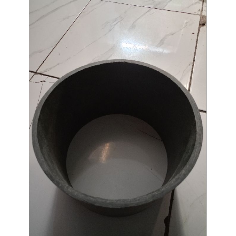 Aw 8inch PVC Pipe Length 6cm Thick Cut Water Drain Connection 8" Etc Gray Otority