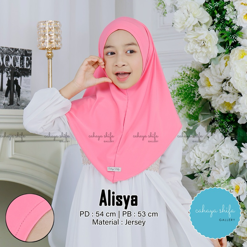 (Mecca) The Latest Children's Triangle Hijab With PREMIUM Jersey Material